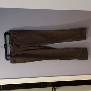 Grey Eddie Bauer Slightly Curvy Slim Straight Jeans/Khakis